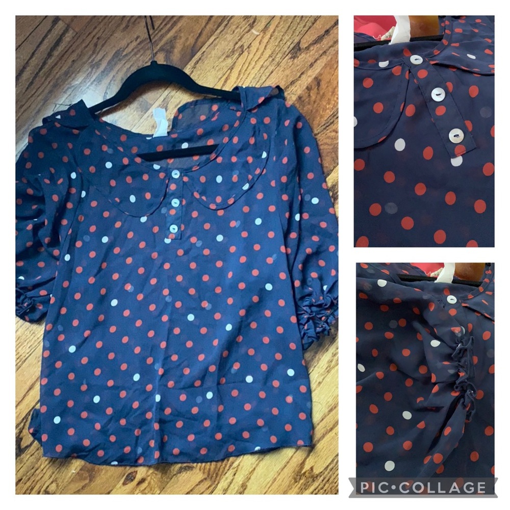 Everly Brand - Anthro Sheer Blouse - Medium